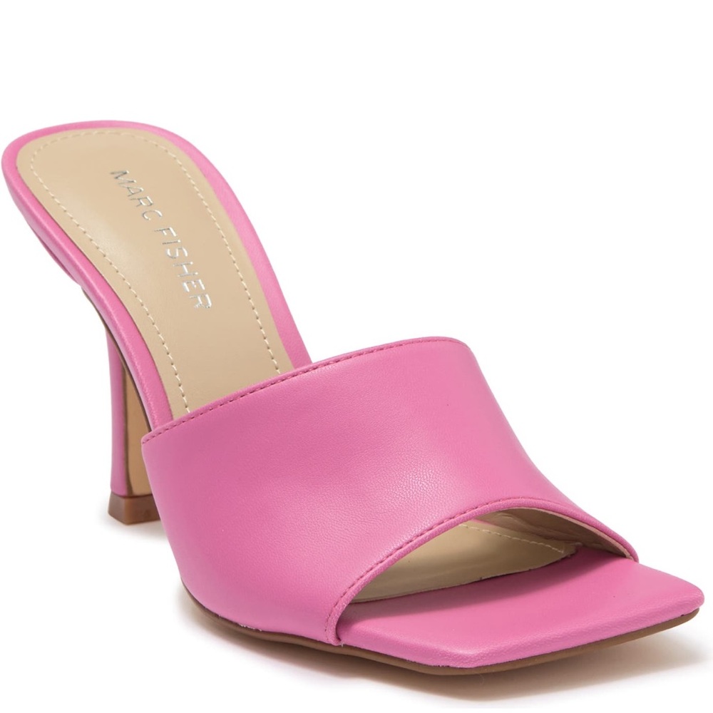 Marc Fisher Square Toe Sandal Heel